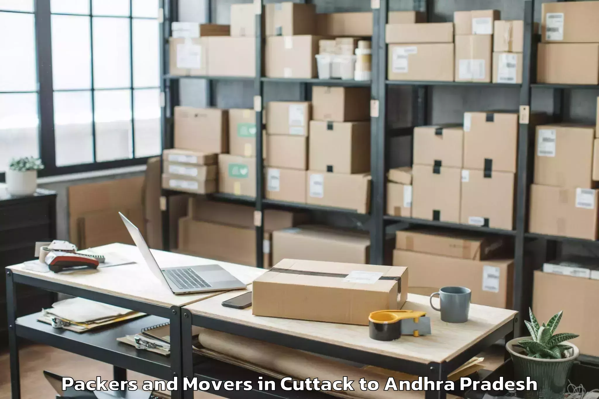 Get Cuttack to Karamchedu Packers And Movers